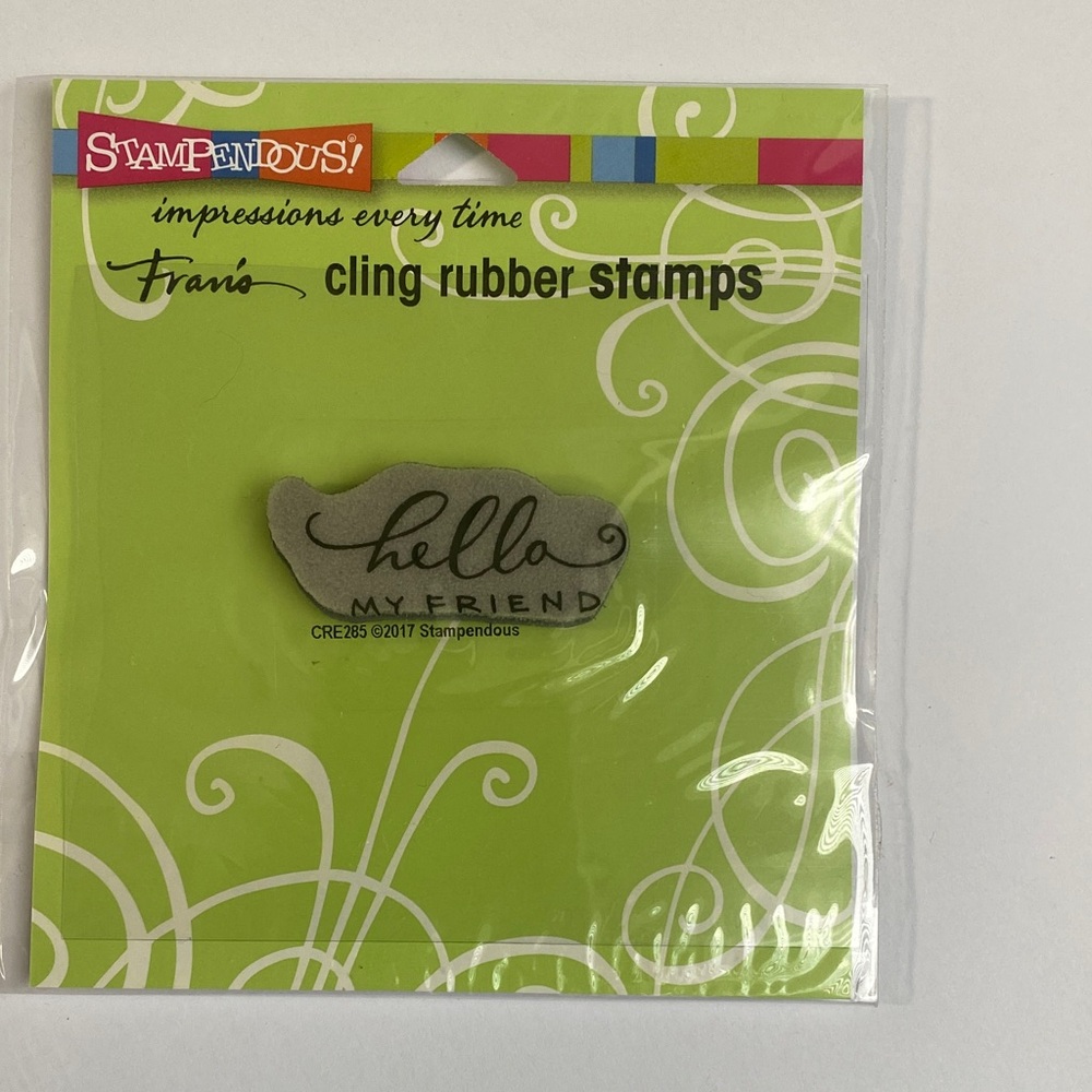Cling Rubber Stamp - Hello My Friend